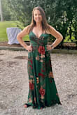Material is so lux! I wore this to a wedding on the vineyard and got lots of compliments! I'm tall - 5'10"- and this was long on me!!  I wore an xl- probably could have done an L but I didn't worry about it looking too tight at all! - Amy C.