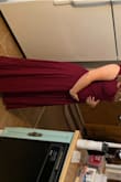 I was looking for a dress as a bridesmaid but knew my size would be changing soon since I am pregnant. I am so glad I chose this dress!!! It's such a comfortable and versatile material. I am currently 20 weeks and I got a M and I still have room to grow in the mid section (which I was very nervous about, but for my height it was the right choice)! - Kiana M.