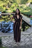 I never used this as a swim cover up which is awesome because it makes the perfect dress!! I did have to use fashion tape in order to keep it from showing my bra but otherwise it's great! Looks really good with a tan! - Kaitlyn K.
