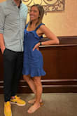 Love this dress! Super versatile, you can dress it up or dress it down. I was deciding between the XS and S and went with the S because I didn't want it skin tight and I felt it was kore flattering and comfortable. Definitely wrinkles easily but that's a given with this type of fabric. A steamer did the trick and it looks great! - Emily G.