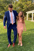 This dress is such a great pick!! It fits like a glove and it was a great wedding guest dress. Beautiful peach color! Loved celebrating LOVE in this dress! - Kelsey L.