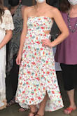 Loved just about everything on this dress. You can utilize the side straps or cut them off, which was easy to do without ruining the stitching. The slit on the lower portion of the dress can be revealing though, especially when you're outside with the wind and your hands are full, so I would recommend wearing shorts/spandex underneath but otherwise I love this design and would recommend for summer. Very comfortable and stretchy as well! - Danielle K.