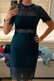 I wore this dress to a September wedding and it was perfect! The material is stretchy and comfortable and it's breezy too. I typically order smalls from Lulus and it fit perfectly! Love that it shows some skin but is also tasteful. Will definitely re wear to other events! Highly recommend! - Gabrielle S.