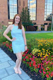 This is such a beautiful dress and fits really well! It ran slightly larger on the chest for me, I'm fairly flat chested so I'm not surprised by that. But just meant I had to wear a bra with it which isn't the end of the world. Definitely deserves 5 stars. - Emma K.