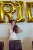 It was long so I had to get it tailored and I also chose not to wear under garments because they showed through but other than this, it was gorgeous. Wore it for my bridal shower and felt so pretty. I didn't end up getting a full view in any pictures but I recommend it! - Isabelle M.