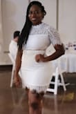 This dress it so pretty, I got a lot of compliments :  I never imagined that a dress bought online would fit me so well since I have a curved body it is difficult to trust that something will fit you - Anett S.
