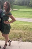 Beautiful dress! It fit well and was flattering. Sucked in my gut as well lol. I'll be wearing again for my work Christmas party. - Hannah M.