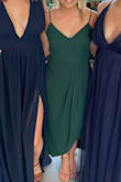 I wore this dress to a wedding and was very comfortable! It was the perfect length unhemmed with heels. - Taylor J.