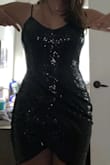 I wore it to my homecoming and it was SUPPER flattering! I got many compliments and you don't have to worry about bloating because it has some routing, LOVED IT!! - Leah M.