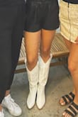 I'm absolutely obsessed with these boots! Not only are they super comfy to walk and stand in, but they elevate every look. They pair nicely with a casual or nicer outfit, and are truly a pure white color which makes it easy to match. I highly recommend getting these bad boys while they're in stock! 1000/10. - Katy H.