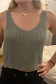 Love this top! However, I purchased both the green and cream in size small but the cream is noticeably smaller. For this reason I did not give 5 stars. - Mary Q.