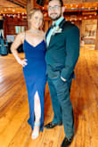 I loved this dress! I wore this to a wedding and received many compliments! I loved the length as it felt more formal with a fun pop of leg! I didn't feel overly exposed either. - Alyssa S.
