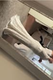 This dress fit like a glove! I'm on the larger end of size large and it's absolutely perfect! The length is also great with my heels and it will gently sweep the floor. Great purchase for any type of wedding. The lace is so perfect, not a single defect. - Blanka U.