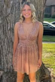 Wore this dress to my homecoming dance.  It was really comfortable and easy to dance in! - Annie S.