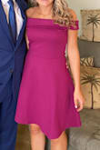 This dress fits perfectly. The material stretches. Very good quality. I loved it so much I almost bought it in a second color! - Alexa P.