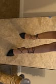 Very cute formal black heels. I just wish I was able to tie them better hahaha. But lulus heels never disappoint! - Arsya K.