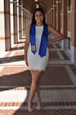 I wore this dress for my graduation and I loved it so much I bought it in a second color! It was stretchy so it fit perfectly, the lace was a good quality, and it wasn't too short. Would recommend - Emma D.