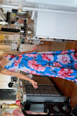 I think this dress must weigh three pounds ha! Has a thick satiny lining. But it's gorgeous and so fun. Was going to wear for family photos on the beach that got canceled bc of Covid, but I'm still keeping it! - Catherine A.