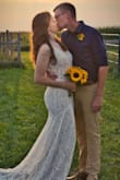 I was so nervous to buy online but so worth the risk! The dress fit like a glove and was perfect for our courthouse wedding and the pictures we took afterward! - Melissa H.