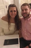 This sweater was perfect for our Valentine's Day dinner. It fits wonderfully! - Cheyenne B.