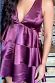 This dress is fun and fabulous! Good quality and good fit. Beautiful color. Perfect for fall wedding! I love it. - Marilyn W.