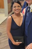 I usually get nervous with form fitting dresses, and avoid them at all cost, but this dress was an exception& it's so flattering on!! I'm pretty short and had to get it hemmed, but didn't need to touch anything else. - Angelica R.