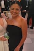 I wore this to a black tie wedding and loved the high slit. The dress was a bit tight, but it still worked. - Angelica R.