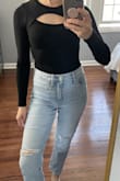 Perfect basic with something extra. Very soft and stretchy. Love this top. - Amy S.