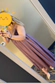 This dress was perfect and so comfy. The only issue I had was with the straps but I cross-tied them in the back & they stayed all night. 10/10 recommend this. - Kelsey C.