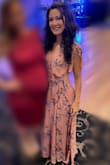 I did find this dress to be on the larger side and had to get it taken in, but loved the outcome. Perfect for my friend's floral themed wedding. - Marlena G.