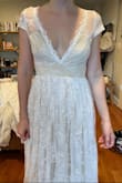 I love the idea of this dress - it's very romantic. It is decent quality for the price. You will probably need body tape to keep the chest attached/not wrinkled. - Amber K.