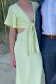 I wore this for a beach wedding, and it was perfect! I ordered an XS, and while the bottom felt slightly snug, it didn't pose a problem. - Melissa W.