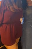 This fit perfect, wore it to a bridal shower and got tons of compliments! It's flattering and hides my lower belly. My fiancé loves it as well so possibly wearing it for engagement photos! So comfortable also! I typically wear between a 10-12 and 36FF bust and this fit great and the button to keep the bust closed stayed put without popping open or anything. - Jessica B.