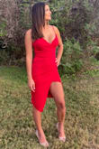 Loved the fit and was very comfortable! Was worried about it being too short and was happy with the length. It is a little hard to find a bra that will not show but other than that I loved wearing this one. - Oana M.