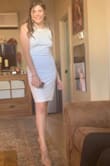 I definitely shared the same experience as most with the bust being looser than wished for. But overall the dress was super comfortable and fit throughout. No regrets on this purchase! All that's "needed" along w/ this are some nipple pasties and accessories. - Leslie P.