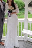 It looks better than the photos, the fit is prefect and looks beautiful!!! That was my weeding dress. - Sandra G.