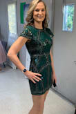 Great dress! If you are tall the dress will be short and so you may want to consider a size up. - Irene M.