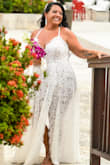 This dress far exceeded my expectations! It was perfect for our destination beach wedding!! I never felt more beautiful than I did this day! - Amanda B.