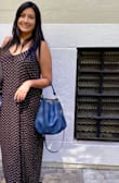 I absolutely love this dress. My weight fluctuates and right now I'm between a small and a medium and this fits to perfection. I love that you can adjust the straps. The material is light and thin but not see through. I will definitely be purchasing in all colors and patterns. - Teresa A.
