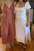 I love this jumpsuit. I ordered it for a bridal shower brunch (wasn't sure if my friend would want her face on the internet so I cropped the photo lol). It's super comfy and is the perfect balance between casual and a lil' fancy. - Katie K.