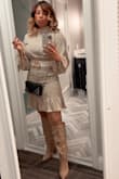I could walk all night in these boots. They are so stylish. I ordered my size 8.  Perfect fit.  Wore with fish nets,  Happy with this purchase. Will order more colors. - Tai H.