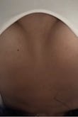 Not as pictured. Not a v neck. This is so insanely low cut I'm worried to wear it because my chest will pop out. Not the quality I was expecting :( - Kim W.