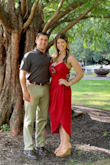 Got a ton of compliments on this dress! I recently had a baby and wanted a lightweight dress for a summer wedding but not super snug on the belly. This one fit the bill. I will say it photographs more red than rust so the color is a little off from what is shown on the model. - Michelle C.