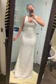 My fiancée and I decided to get engaged and married all in a months time frame so to say time was short is an understatement! I ordered this dress as a replacement for the original one I bought and IT IS PERFECT! Classic and elegant but most importantly comfortable! Cannot wait to wear in 23 days! - Lori B.