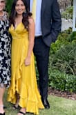 I loved it so much. I received so many compliments for the color. I had so much fun dancing and it moves so well. I'm absolutely using the brand for my future events. My wedding dress was from Lulus, I wanted to try the brand for a different occasion and it was very worthy of it. - Lina F.