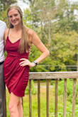 Material was comfortable and had some stretch to it! Loved the fit and the color. Would definitely buy again! - Daisy H.