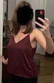 Love the top- a little loose in the back but overall fits perfect. - Kristin C.