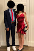 I purchased this dress for my daughters homecoming. The dress was stunning and the quality for the price point was higher than expected. The back is very low and even specially designed dress bras didn't work. We had a tailor add bra cups and it was perfect. The material had some give/stretch, which made it comfortable to wear. The straps in the back are adjustable. This dress stood out among the others in the most radiant way. - Kristin S.