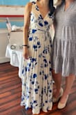 I wore this for my bridal shower a month back and it was perfect! I initially felt too short in it but once I slapped some heels on, I felt like the tallest woman there! I was a little nervous because it was a lot of fabric to work with but it all tied perfectly! Anyone of any size could like it because it's a wrap dress; I definitely loved it! - Sarah B.