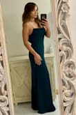 Bridal-boutique quality and the color is so rich. The back detail is so elegant, but short girls beware, you will need to hem the dress a bit unless you plan on wearing 4-inch heels the entire time. - Kate V.